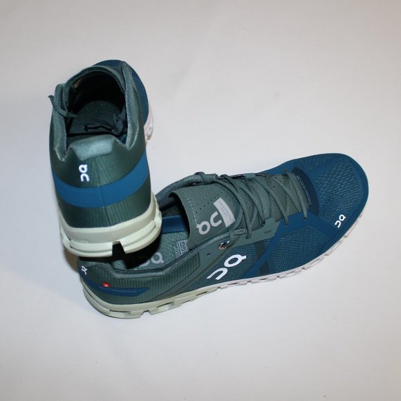 ON CLOUDFLOW SEA/PETROL RUNNING SHOES US 12.5/ EUR47.5/ UK12 main image 6